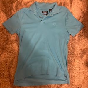 Blue (Mens) Chaps Polo shirt Custom Fit